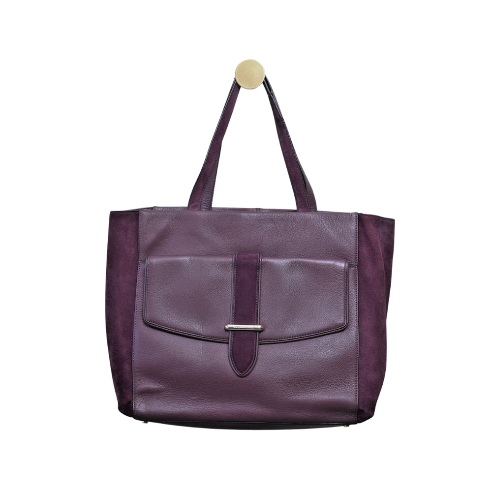 Kate Spade Roselyn Hunts Place Burgundy Leather Tote Work Teacher Bag